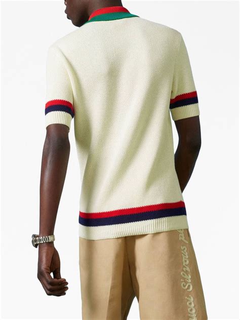 Gucci Web Cotton Polo Shirt 